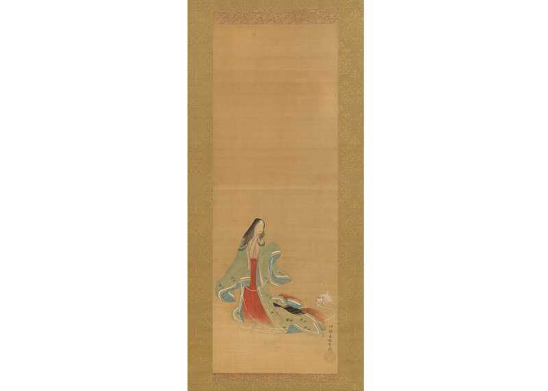 La troisième princesse et son chat par Tsukioka Settei