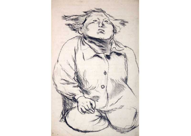 Chihiro Iwasaki, Femme aux cheveux ébouriffés, 1946
